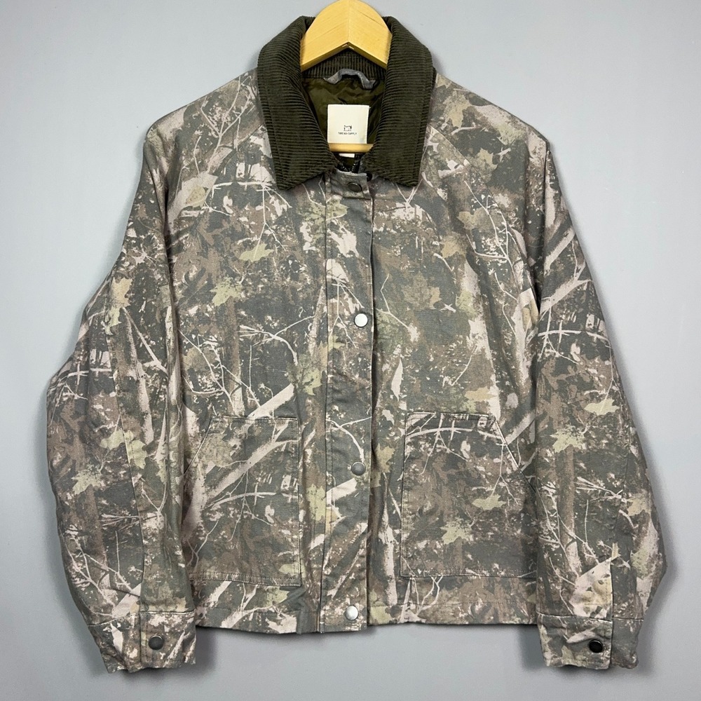 Thread Supply Camo Jacket Womens Size Medium Workwear Full Zip